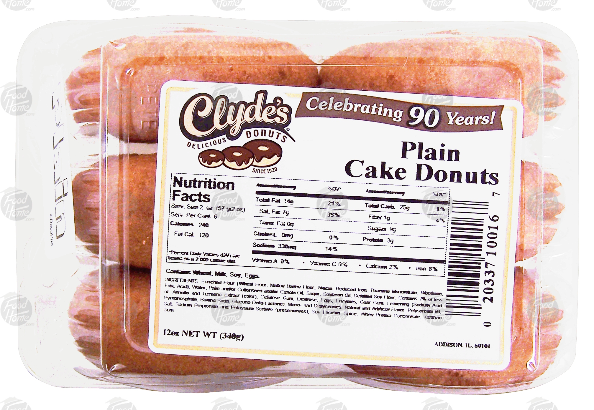 Clyde's  plain cake donuts, 6 ct. Full-Size Picture